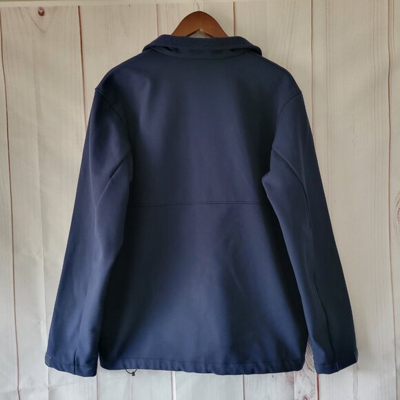 Columbia Men’s L Zip Front Lightweight Jacket, Navy Blue, Three Front Zip Pocket - Picture 2 of 8